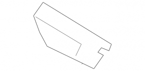 Front bumper mount bumper-wing left Audi Q7 16-19