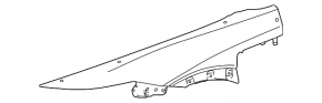 Front left wing Lexus RZ 23-26 upper part