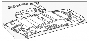 Toyota Highlander 20-22 gray headliner for sunroof