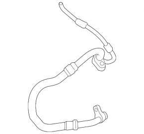 Air conditioning hose compressor-heater first BMW F30 16-18 PHEV under R134A