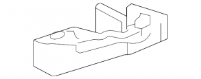 Rear right sill mudguard Toyota Prius 20 04-09 dented