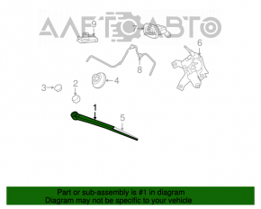 Rear wiper arm for Jeep Patriot 11-17