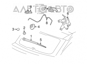 Rear wiper arm for Jeep Patriot 11-17