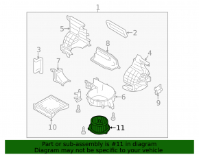 Motor fan heater Subaru Forester 14-18 SJ