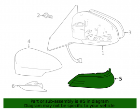 Left turn signal Toyota Avalon 13-15