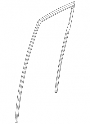 Rear left window seal for Infiniti JX35 QX60 13-13