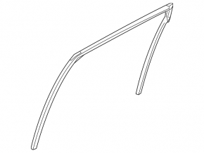 Rear left glass seal Nissan Murano z52 19-