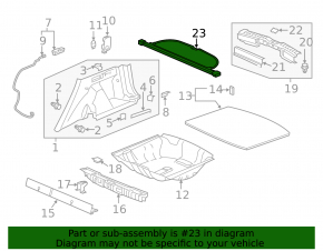 Trunk curtain Honda CRV 17-22
