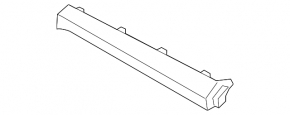 Dashboard trim right lower Hyundai Sonata 18-19 black