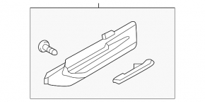 Front left wing molding Kia Optima 16-