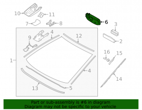 Toyota Camry v70 18-24 interior mirror with control and auto-dimming
