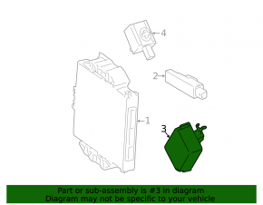 RECEIVER ASSY ELECTRICAL KEY & TPMS Lexus IS 14-20