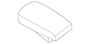 Nissan Altima 16-17 leather armrest, black, black stitching