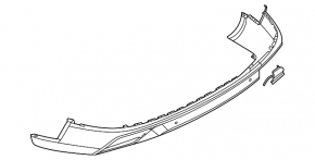 Porsche Panamera 24-26 rear bumper lip