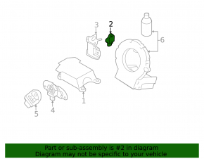 Front left airbag sensor for a Subaru Outback 2011