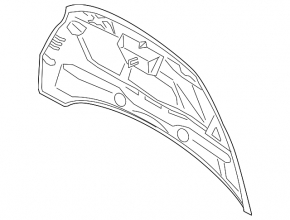 Bonnet bare Ford C-max MK2 13-18 red RR, dented
