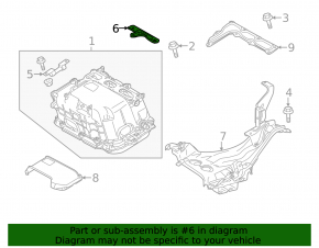 Toyota Prius 30 10-15 inverter bracket upper