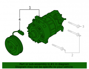 Ford Bronco Sport 2015-2016 1.5T Air Conditioning Compressor