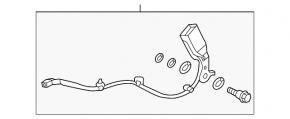 Driver's seat belt latch for a 1997 Honda Accord (beige)