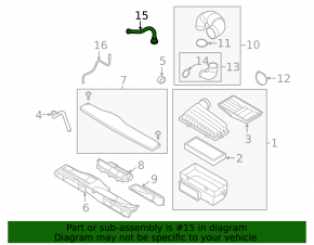 Ventilation tube Audi Q3 83A 19-25 2.0T