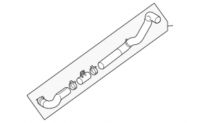 Cooling pipe lower Nissan Maxima A36 16-23