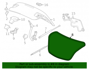 Chevrolet Malibu 13-15 Trunk Lid Seal