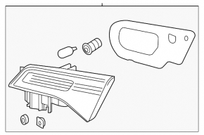 Inner light trunk lid right Acura ILX 13-13 prerest