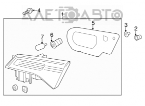 Inner light trunk lid right Acura ILX 13-13 prerest