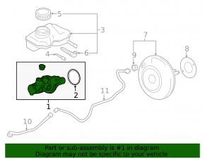 Master brake cylinder with reservoir Mini Cooper F56 3d 14-