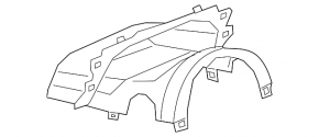 Audi E-Tron 19-23 black steering column trim