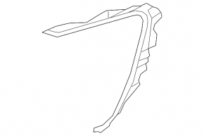 Front right headlight seal for Audi Q8 19-25