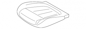 Lower passenger seat trim for BMW 5 G30 17-23 Canberra beige leather, sport, heated, dents, needs cleaning