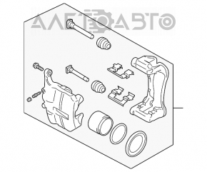 Front left caliper assembly for Suzuki Kizashi 10-15