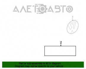 Emblem inscription Passat trunk lid VW Passat b7 12-15 USA