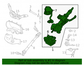 Turnkey steering column with electric power steering for Kia Sportage 17-19