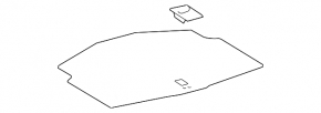 Trunk floor Lexus IS 11-13
