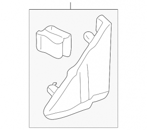 Front left side mirror cover for Lexus ES300 ES330