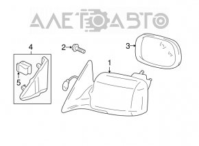 Front left side mirror cover for Lexus ES300 ES330