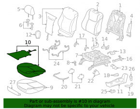 Driver's seat Toyota Prius V 12-17 without airbag, mechanical + electric, dark gray leather, cracked, dented
