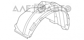 Front right fender liner for Suzuki Kizashi 10-15