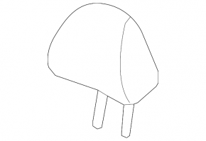 Rear left headrest for Honda Accord 2016-2017, beige leather, ready to clean