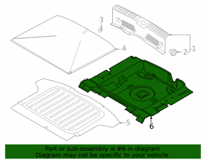 Kia Niro 23- HEV trunk tray flooring black