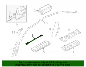 Audi A4 B9 17-19 Driver's Seat Airbag Wiring
