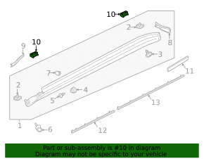 Front left jack for Porsche Panamera 17-23