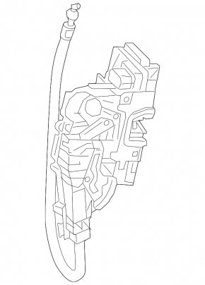 Front right door lock Mercedes C-class W205 15-21