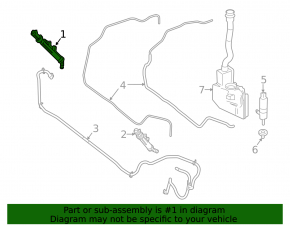 Right headlight washer nozzle Mercedes W166 ML 12-15