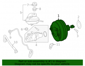 Vacuum booster Mercedes W213 E 17-23