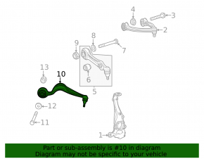 Lower front left arm Mercedes EQE SUV-class X294 23-25