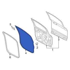 Front left door seal Ford Ecosport 18-20