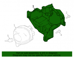 Left fog light bracket for Mazda CX-5 17-21